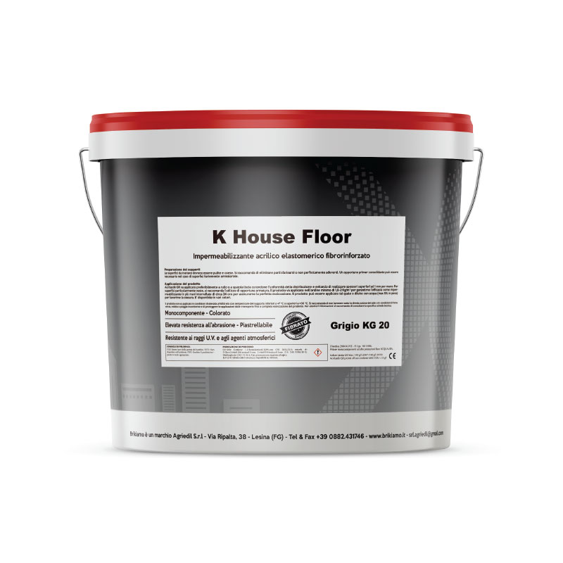 KHOUSE FLOOR IMPERMEABILIZZANTE ACRILICO PIASTRELLABILE